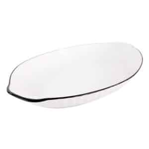 Fuente De Ceramica Oval Con Asas