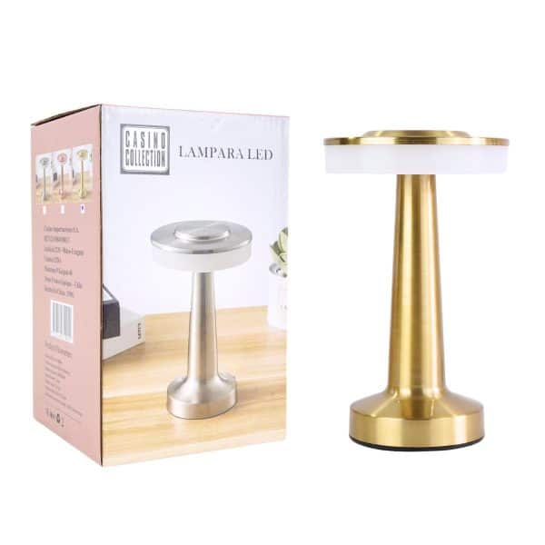 Lampara LED metal 3 niveles de luz