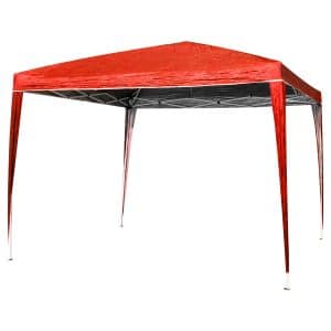 Gazebo Reforzado Retractil Rojo