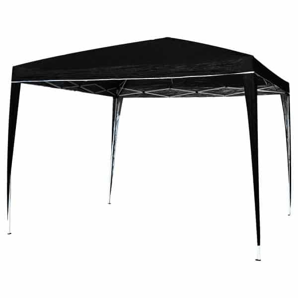 Gazebo Reforzado Retractil Negro