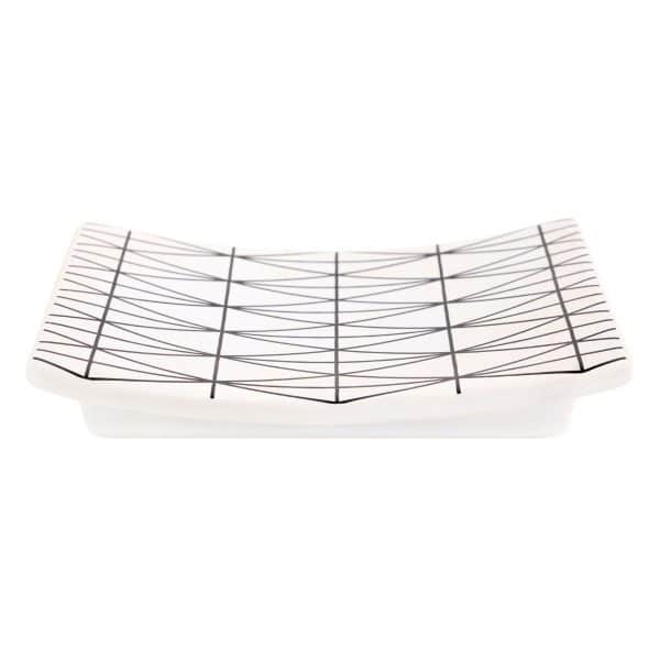 Jabonera De Ceramica Blanca Con Diseño