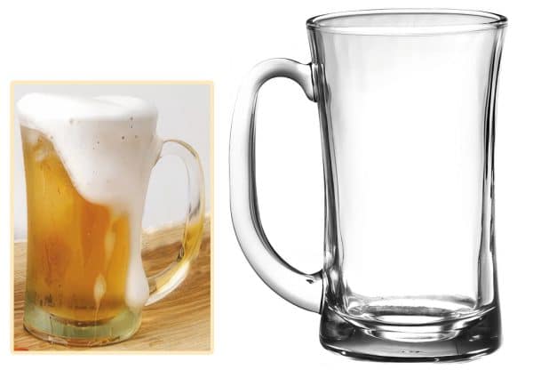 Jarra Cervecera De Vidrio 400Ml