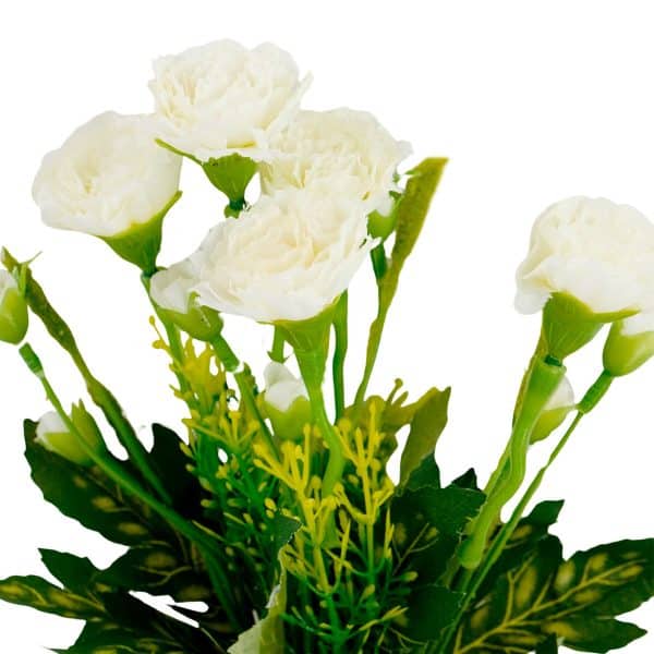Ramo De Flores Artificiales Clavel - Imagen 2