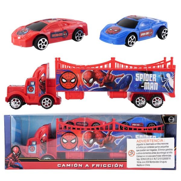Camion cigueña Spiderman con autos - Imagen 2