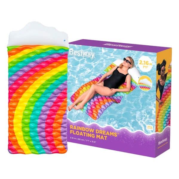 Colchoneta Inflable Rainbow Dreams Bestway - Imagen 2
