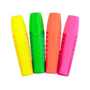 Set de 4 resaltadores fluo