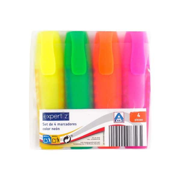 Set de 4 resaltadores fluo - Imagen 2