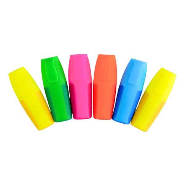 Resaltador fluo mini x6