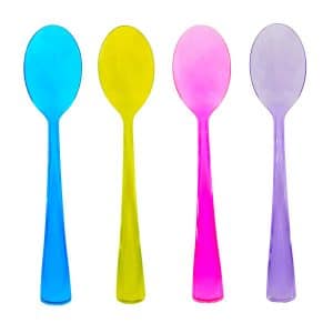 Cucharas Descartables De Color