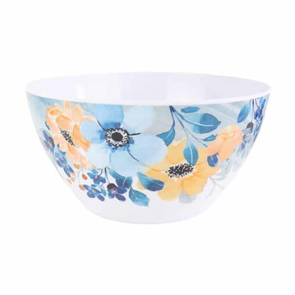 Bowl De Melamina Flowers Line