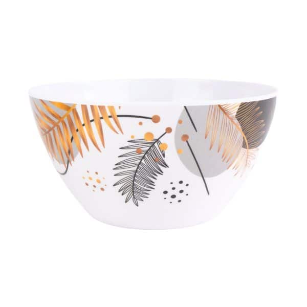 Bowl de melamina linea Hoja Gold