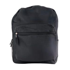 Mochila De Lona Lisa Negra