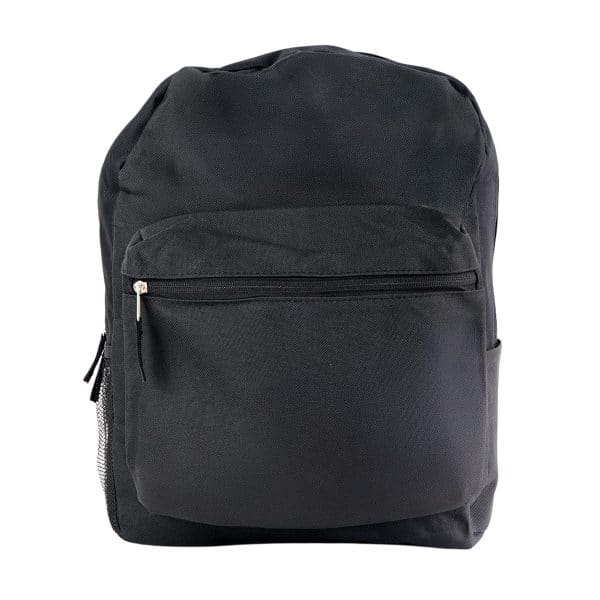 Mochila De Lona Lisa Negra