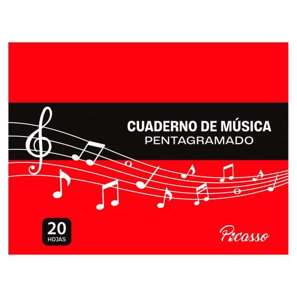 Cuaderno Pentagramado Picasso 20 Hojas