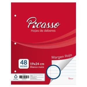 Hojas De Deberes Picasso Margen Rojo