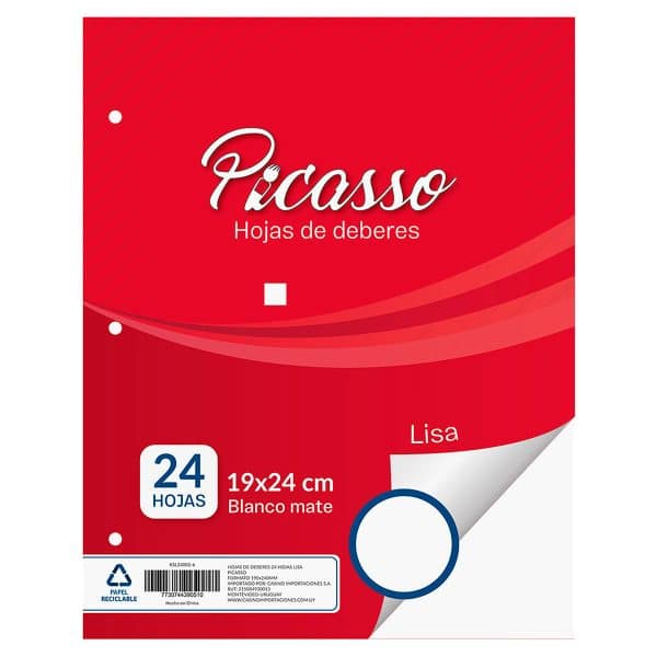 Hojas De Deberes Picasso Lisa
