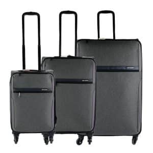 Set De Valijas De Lona 4 Ruedas