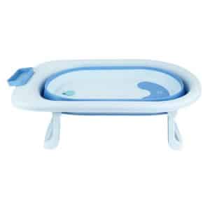Bañito de bebe plegable de plastico celeste