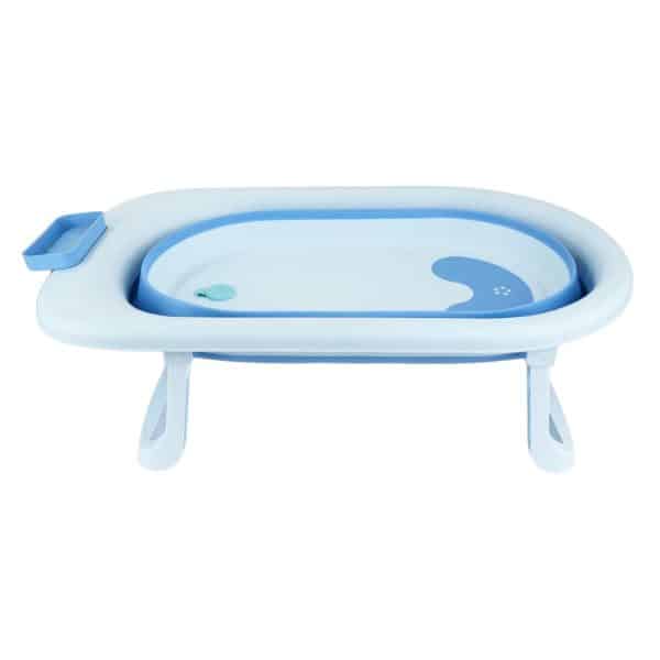 Bañito de bebe plegable de plastico celeste