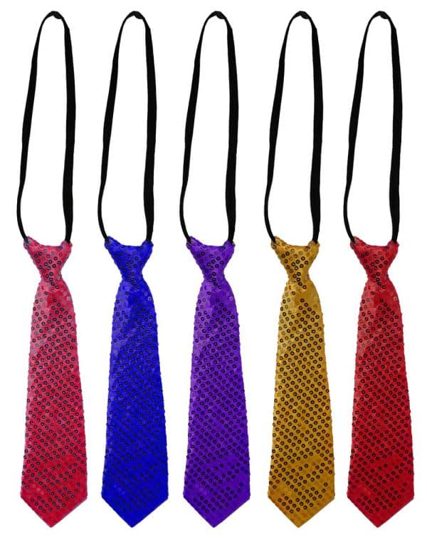 Corbata Con Lentejuelas