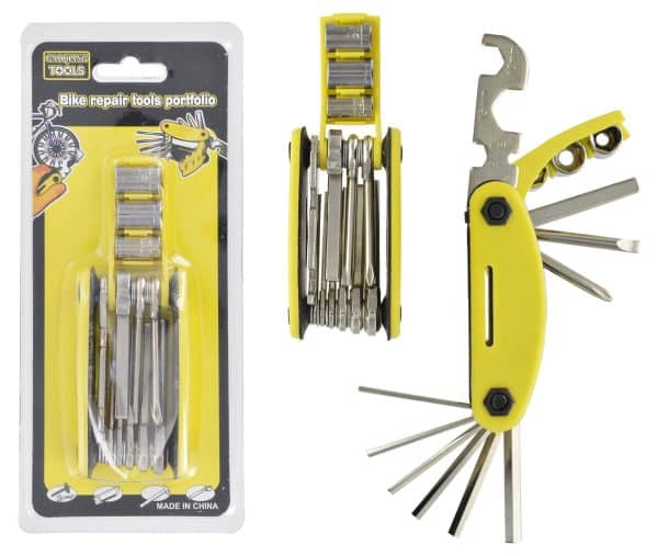 Set Herramientas Para Reparar Bicicletas Doble Blister