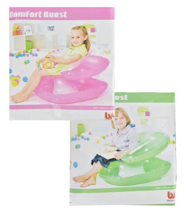 ASIENTO INFLABLE NIÑO TRANSP 76X76CM - Imagen 3