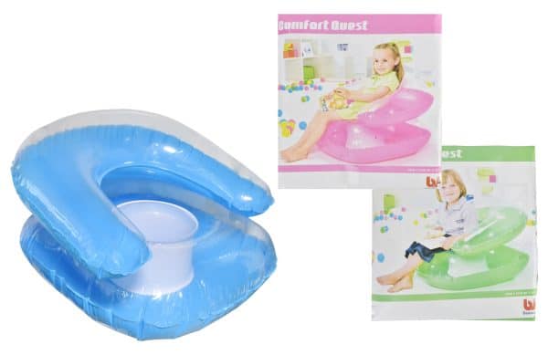 ASIENTO INFLABLE NIÑO TRANSP 76X76CM