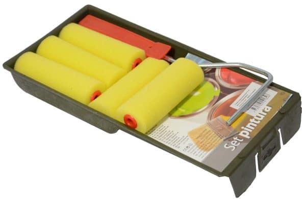 RODILLO PARA PINTAR + BANDEJA 27X14X3CM + 4 REPUESTOS - Imagen 2