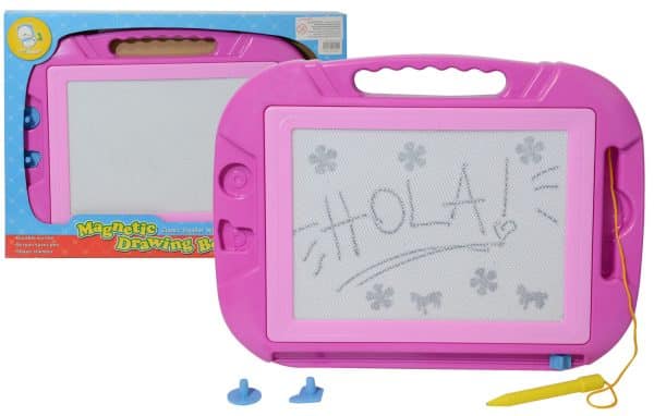 Pizarra Magica Con 2 Sellos + Regla En Caja 44X33Cm Hs217A