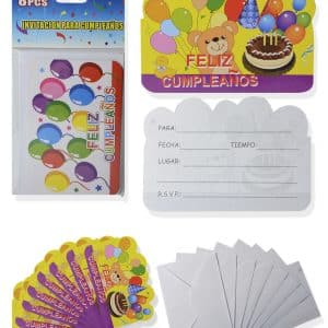 Tarjetas Para Cumpleaños X8Uds