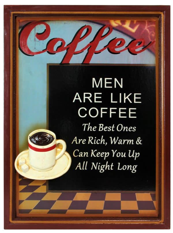 Cuadro Madera Cafe 54X39Cm