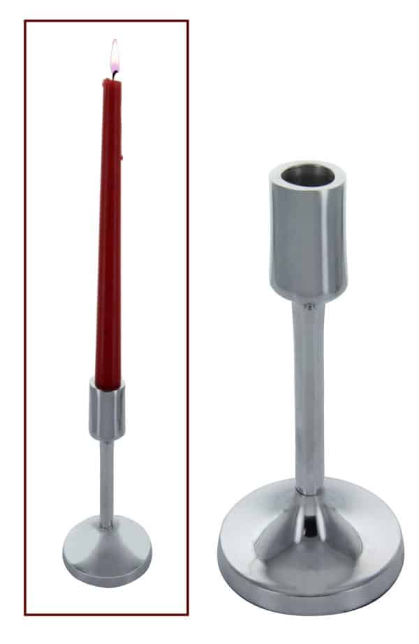 Candelabro Aluminio Fino Alto 25Cm 480