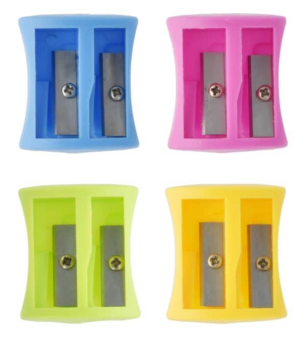 Sacapuntas X1 Doble Fino Y Grueso Varios Colores - Imagen 2