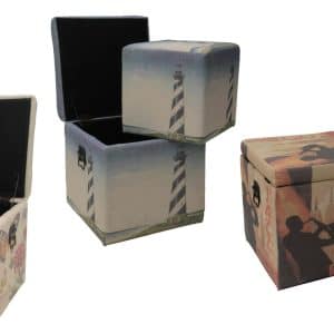 Asiento Cubo, Set De Dos Piezas.