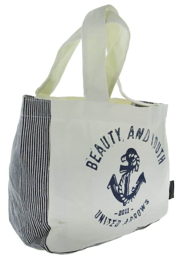 Bolso Playero Tela Naval 35X22X10Cm - Imagen 2
