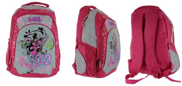 Mochila Niña C/ Bolsillos Y Red