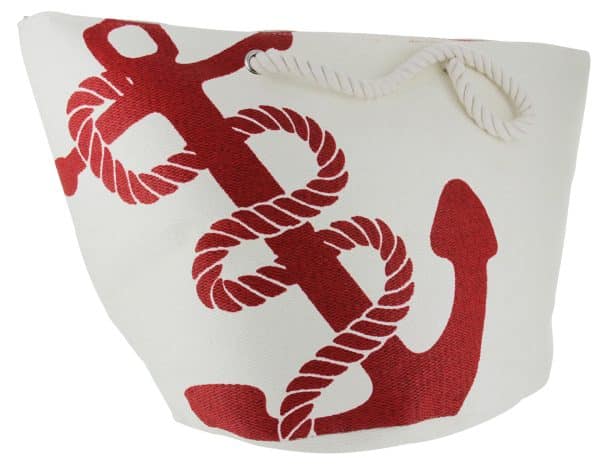 Bolso Playero Tela Diseño Ancla - Imagen 3