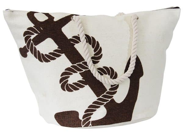 Bolso Playero Tela Diseño Ancla - Imagen 2
