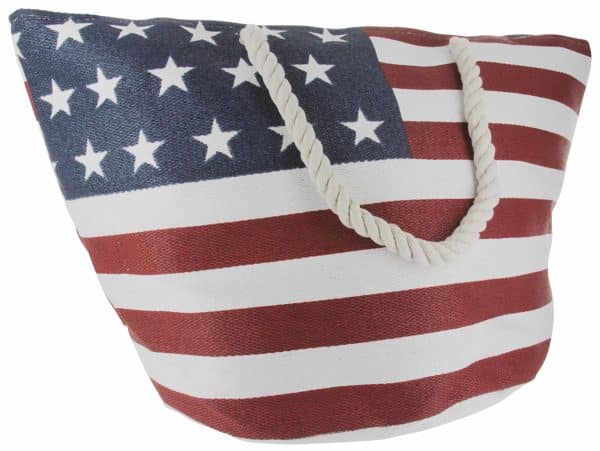 Bolso Playero Tela Diseño Banderas - Imagen 3