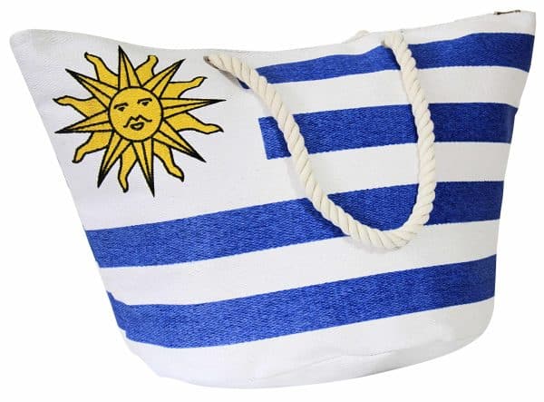 Bolso Playero Tela Diseño Banderas - Imagen 2