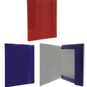 Carpeta Carton Lomo Ancho Color Lisa C/Elastico 35.5X26X3Cm Min 12
