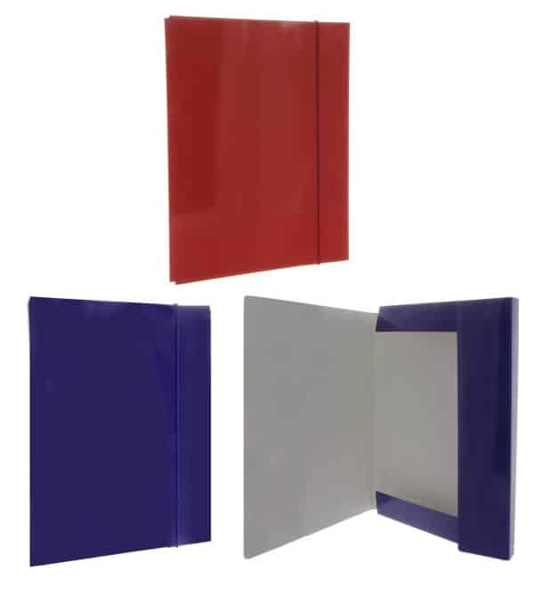 Carpeta Carton Lomo Ancho Color Lisa C/Elastico 35.5X26X3Cm Min 12