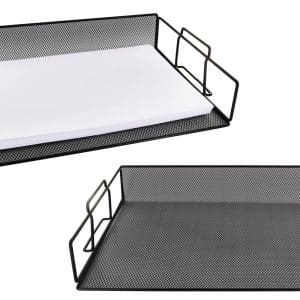 Bandeja Archivadora Metal Negro 34X24.5X6.5Cm
