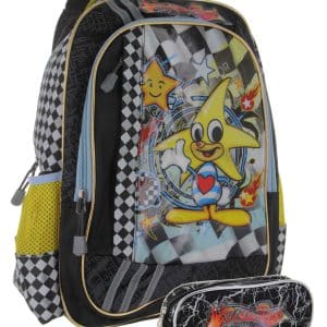 MOCHILA INFANTIL + CARTUCHERA DISEÑO ESTRELLA 15282 Q24