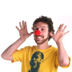 Nariz Payaso Plastico Roja En Blister