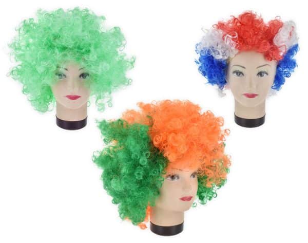 Peluca Con Rulos Payaso Colores - Imagen 3