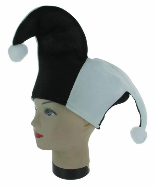 Gorro Arlequin 2 Colores Blanco Y Negro - Imagen 3
