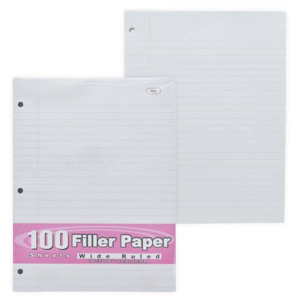 Hojas De Deberes X100Pcs 26.7C20.3Cm Margen Rojo