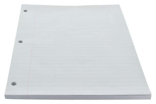 Hojas De Deberes X100Pcs 26.7C20.3Cm Margen Rojo - Imagen 2