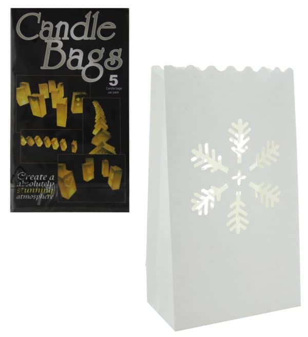 CANDELABRO BOLSA DE PAPEL X 5 PARA VELA - Imagen 2
